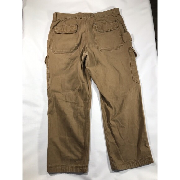 Duluth Trading Carpenter Pants 38x30 Cargo Relaxed Canvas Work Wear - Picture 5 of 9